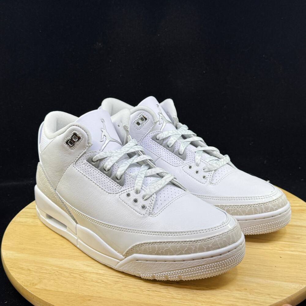 Nike Air Jordan 3 Retro Pure Money CT8532-111 Men's Size 8 Sneaker - Picture 4 of 9
